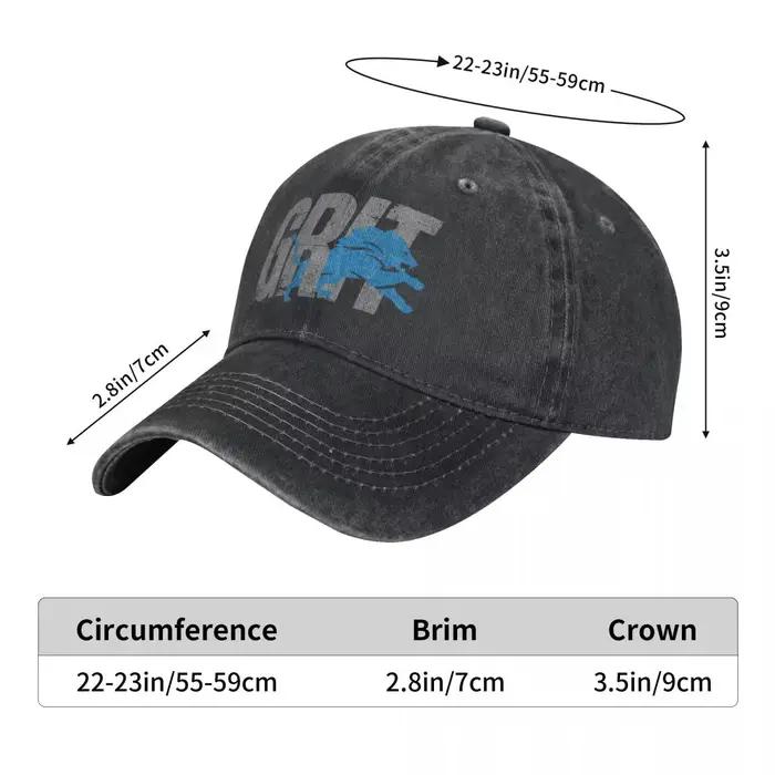 Detroit Grit-Casquette de Baseball Classique pour Homme et Femme