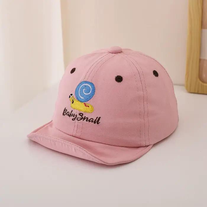 Casquette de baseball à motifs brodés en forme de escargot