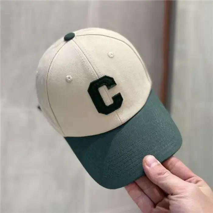 Casquette de baseball lettre C pour femmes et hommes