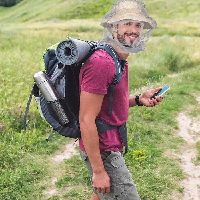 Chapeau en maille anti-moustiques et anti-insectes