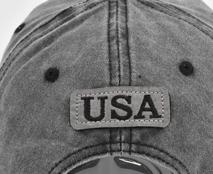 Casquette de Baseball brodée drapeau américain Vintage