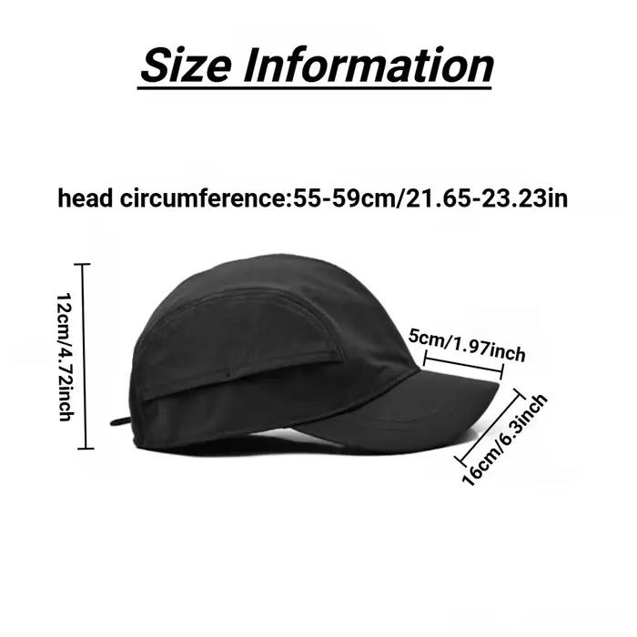 Casquette classique noire à 5 panneaux en maille pour hommes et femmes