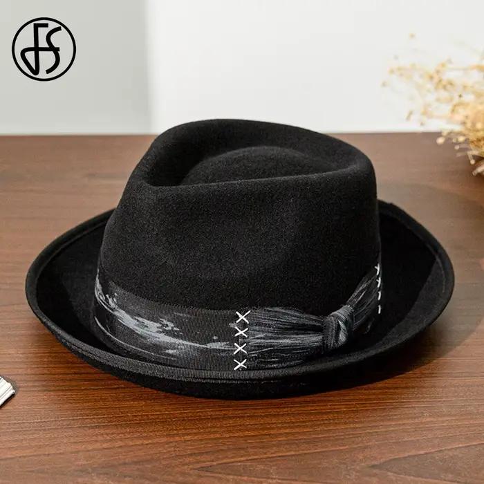 Casquette de jazz en feutre élastique pour hommes et femmes