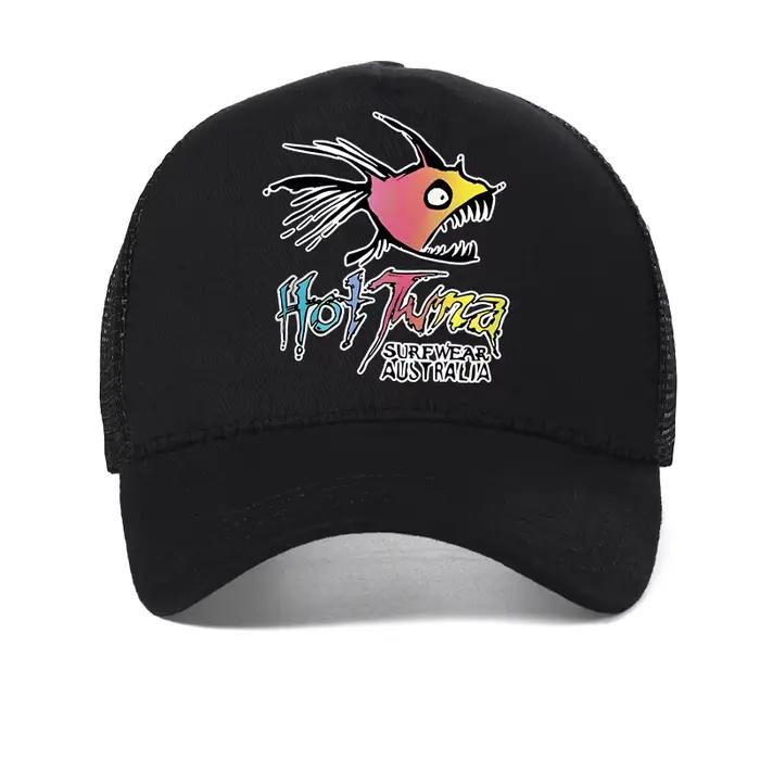 Casquette de baseball unisexe avec motif de surf et thon pour homme et femme, adaptée aux activités de plein air et aux journées décontractées