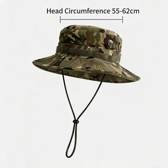 Chapeau Boonie Protection Solaire Masque Facial Coupe-Vent Randonnée Pêche Camping Voyage Polyester Blanc Bleu Ciel Clair Gris Foncé Ivoire Lavande Multi Vert Armée Occasions Extérieures