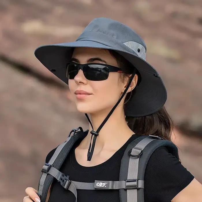Chapeau de seau en polyester protection solaire pour homme et femme été printemps occasions extérieures multicolore