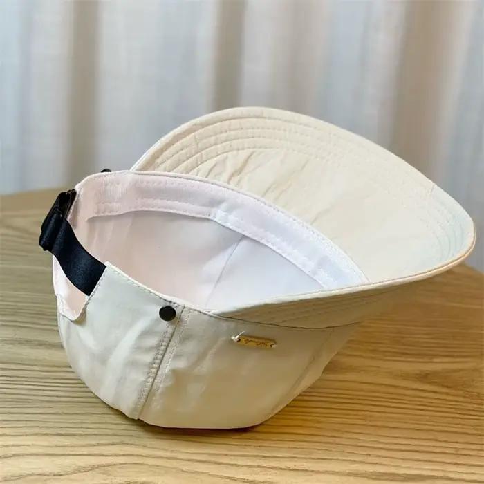 Chapeau Bob Décontracté Couleur Unie Anti-UV à Large Bord