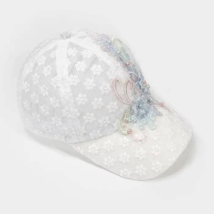 Casquette de Baseball respirante en dentelle ajourée pour femmes