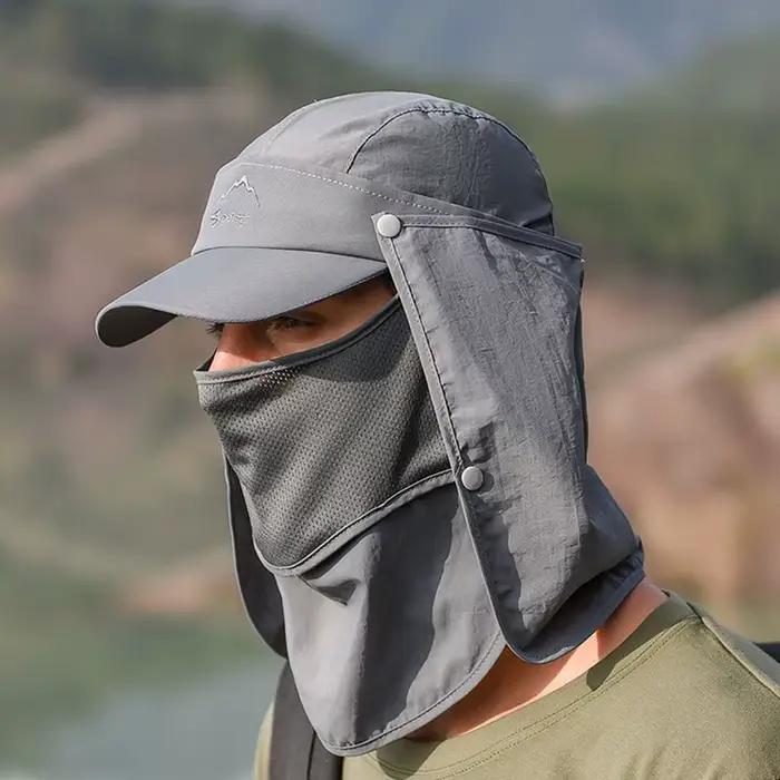 Chapeau de pêche imperméable protection solaire chapeau Boonie pour pêche randonnée jardin safari plage multicolore polyvalent pour homme femme