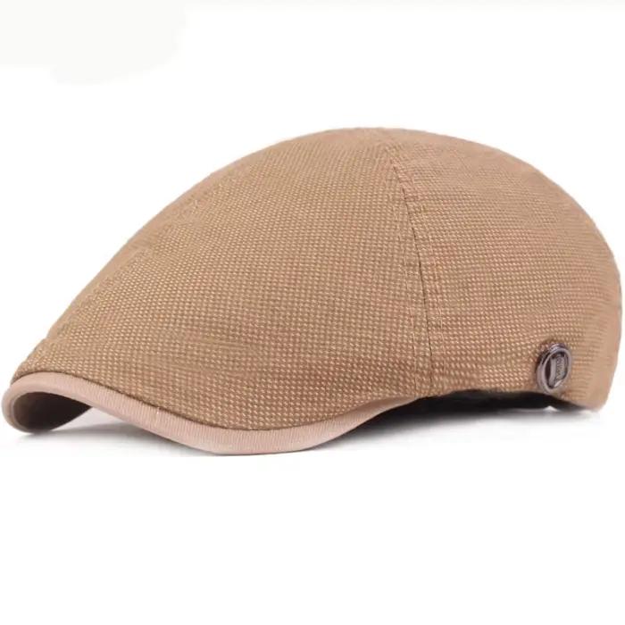 Bérets Vintage Hommes Femmes Casquette Chapeau pour Printemps Automne Coton Rétro Béret