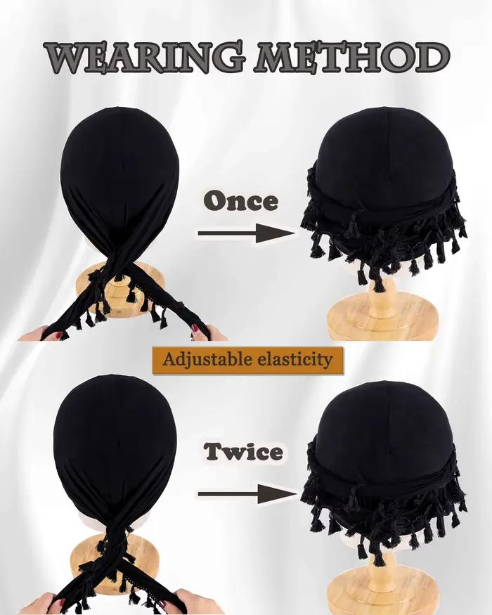 Turban vintage torsadé pour hommes