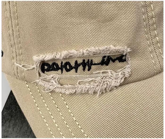 Casquette de baseball délavée vintage pour gros enfants Ins mode lettre broderie chapeau de soleil pour printemps été streetwear chapeaux pour hommes