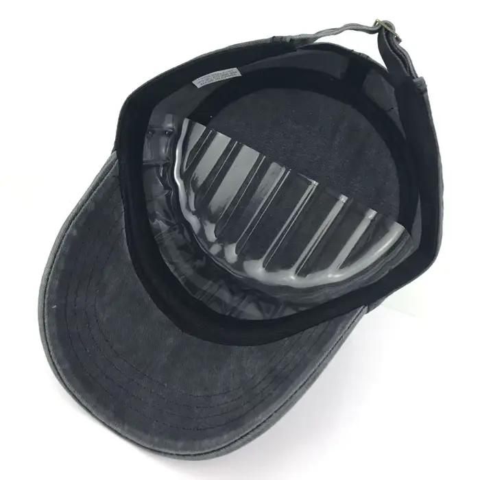 Casquette plate homme, style militaire