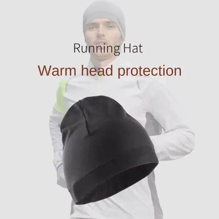 Bonnets d'hiver classiques coupe-vent couleur unie pour la course à pied