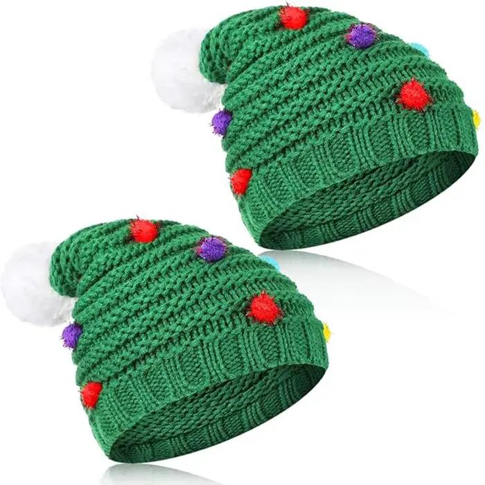Bonnet de sapin de Noël au crochet pour adultes
