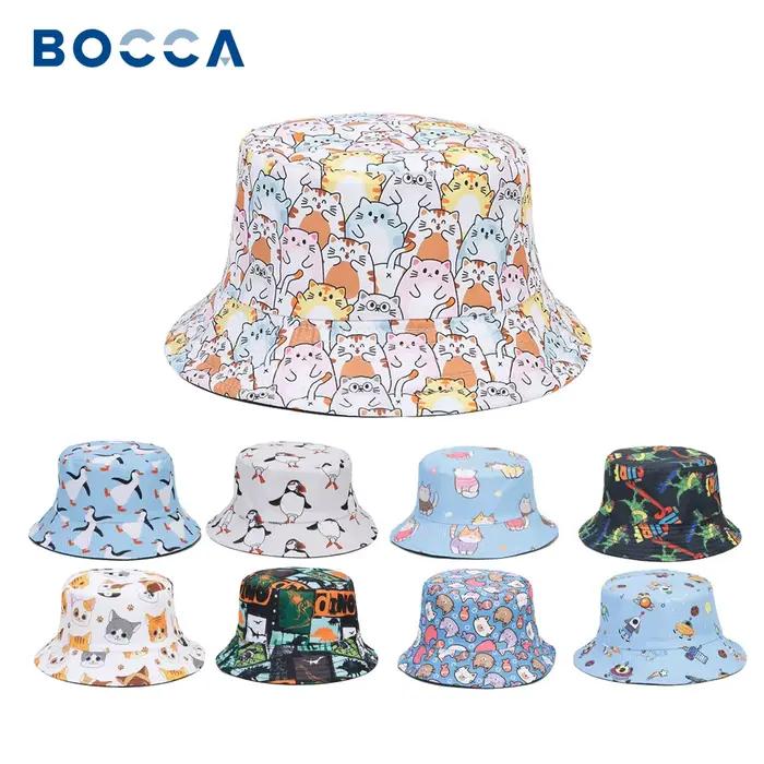 Bocca-Chapeau de soleil réversible double face pour garçon et fille
