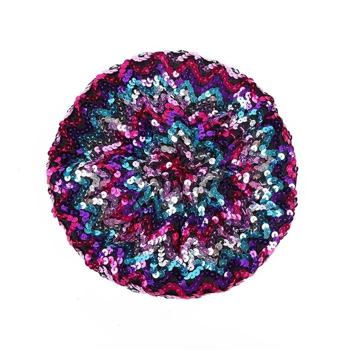 Femmes paillettes bonnet casquette