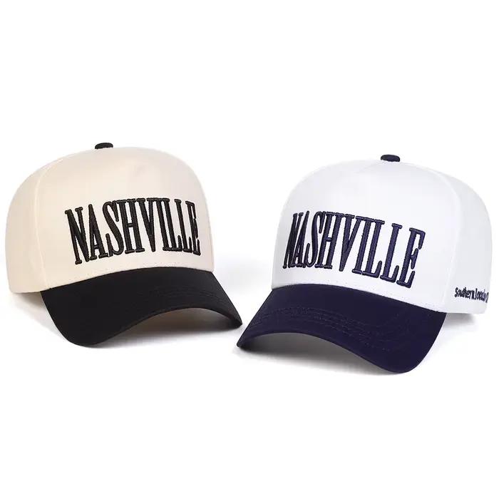 Casquette de Baseball unisexe NASHVILLE avec lettres brodées