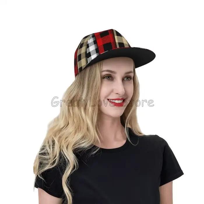 Ensemble de bûcheron Buffalo Plaid casquette de Baseball pour hommes adultes