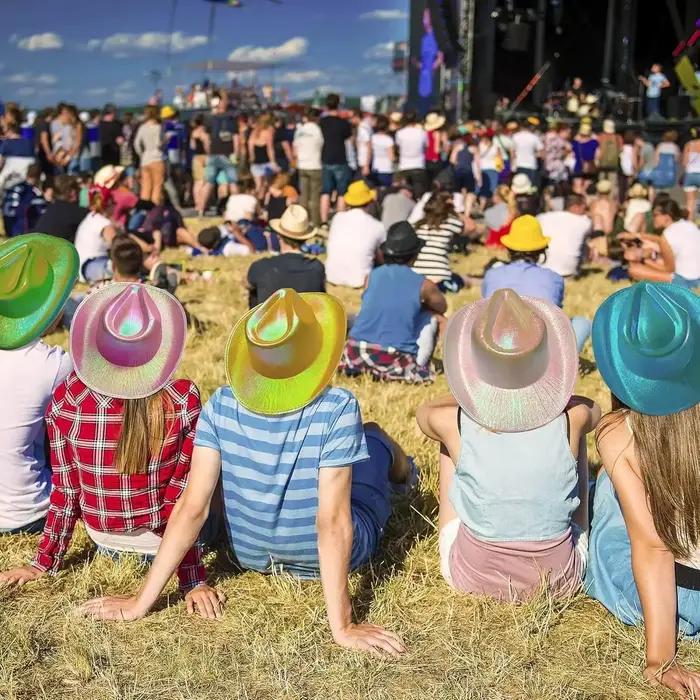 Chapeau de cow-girl de cowboy lumineux avec casquette lumineuse LED