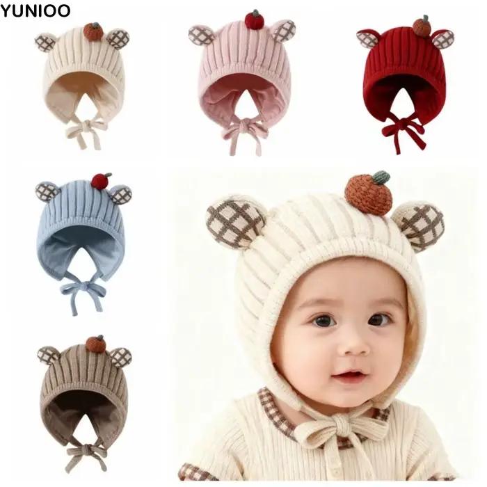 Chapeau d'hiver mignon en Crochet pour bébé