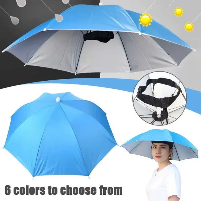 Chapeau parapluie de pluie pliable pour hommes et femmes
