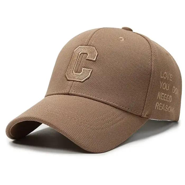Casquette de baseball de luxe 2026 en or blanc pour hommes