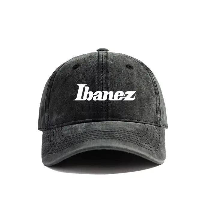 Ibanez casquettes de Baseball chapeaux en détresse Fans de musique casquette Hip Hop hommes femmes rétro en plein air