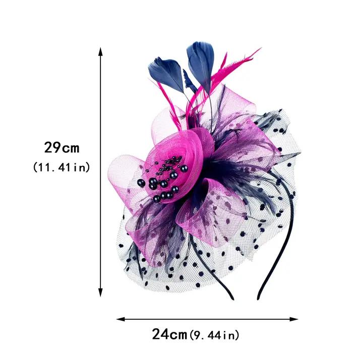 Fascinateur de fleur de plume vintage pour femmes