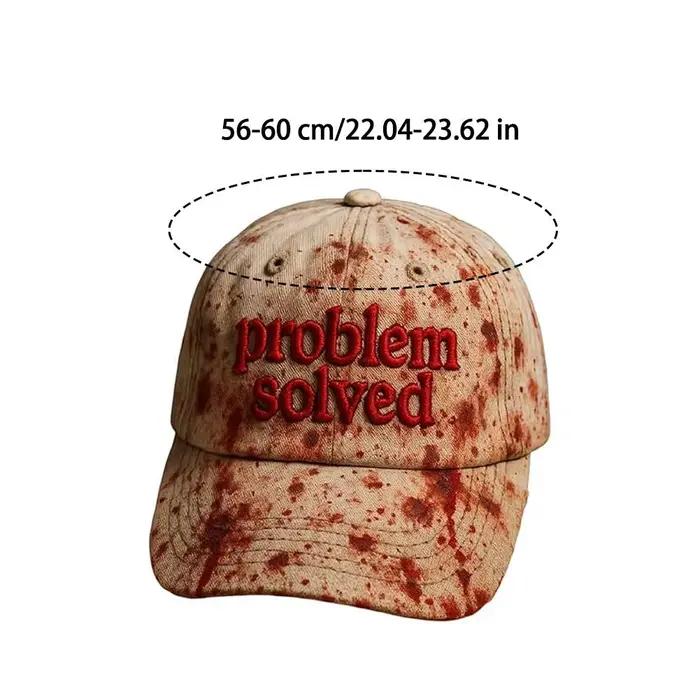 Casquettes de baseball sanglantes pour les fêtes d'Halloween femmes hommes adulte casquette unisexe Halloween horreur