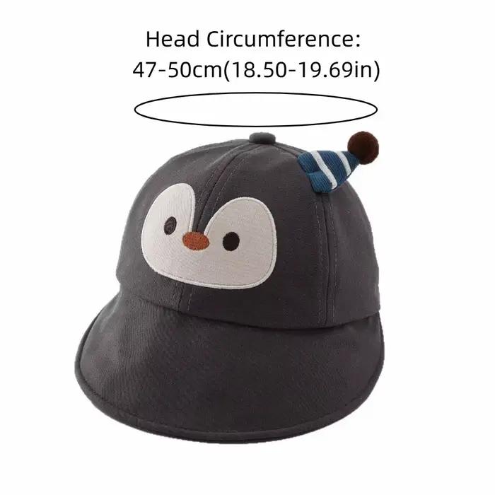 Casquette de baseball pour bébé à motif pingouin