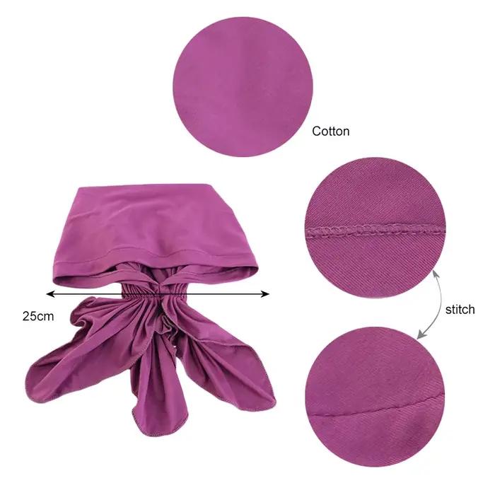 Écharpe pré-nouée en bambou musulman pour femme
