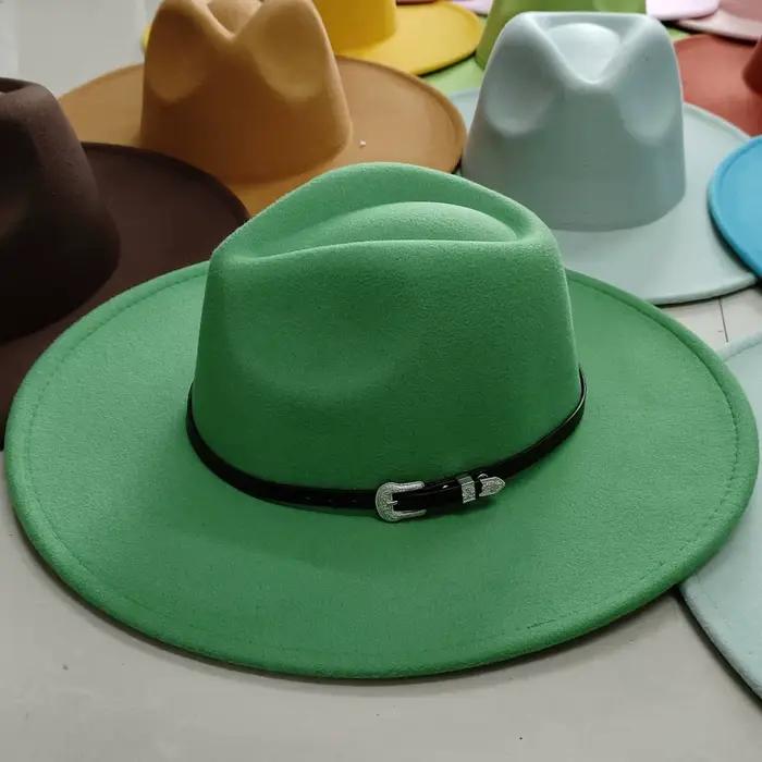 Chapeau Fedora classique en feutre pour hommes et femmes