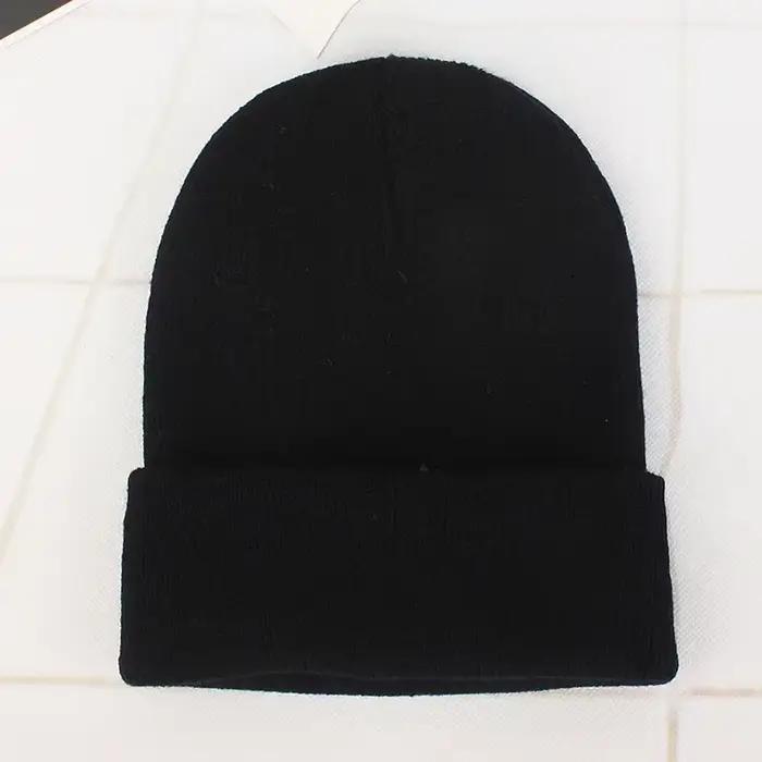 Chapeaux d'hiver pour femmes hommes bonnets tricotés Fluorescent mignon chapeau filles automne femme Skullies casquettes plus chaud Bonnet dames casquette décontractée