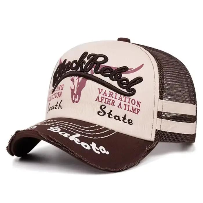 Nouvelle Casquette de Baseball 2026 avec Broderie Tête de Taureau