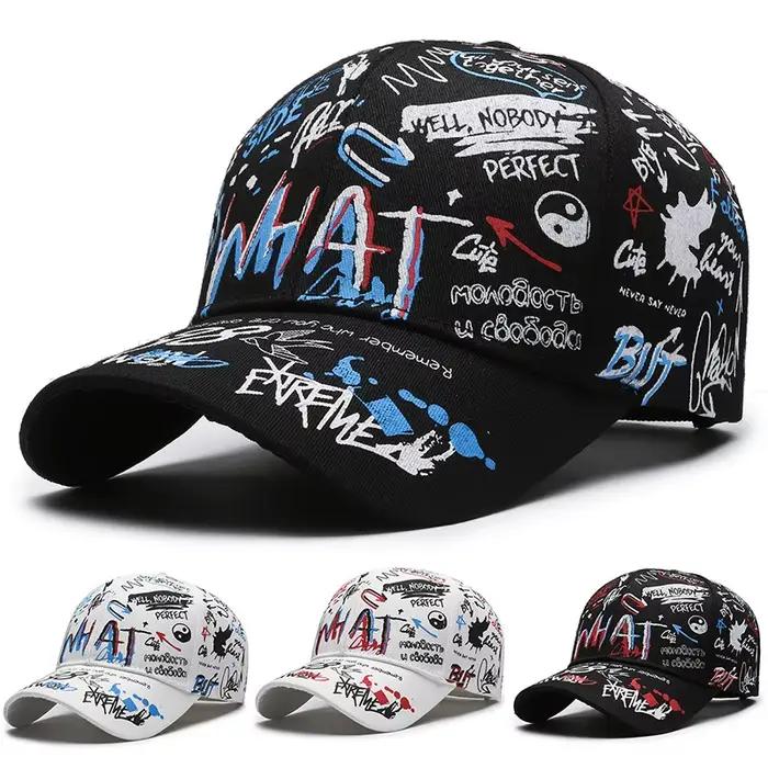 Nouvelle mode femmes hommes Graffiti coton casquette de Baseball unisexe imprimé Snapback chapeau Hip Hop