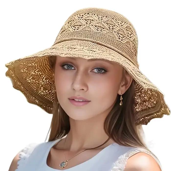 Nouveau chapeau d'été en paille version coréenne