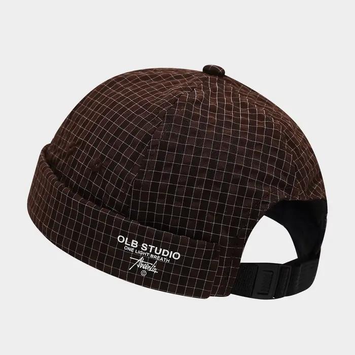 Casquette rétro à carreaux à séchage rapide et respirante