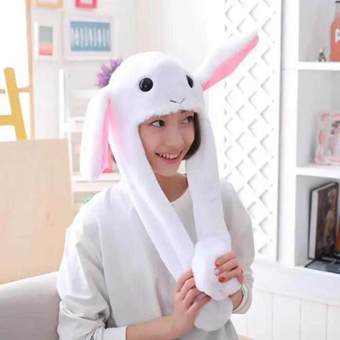 Chapeau à oreilles de lapin pour femmes et filles