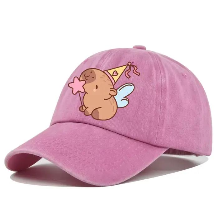 Capibara casquette de Baseball femmes hommes mignon Capybara chapeau de soleil nouveau Sport de plein air rétro Sunbonnet mode couvre-chef adulte cadeau offres spéciales