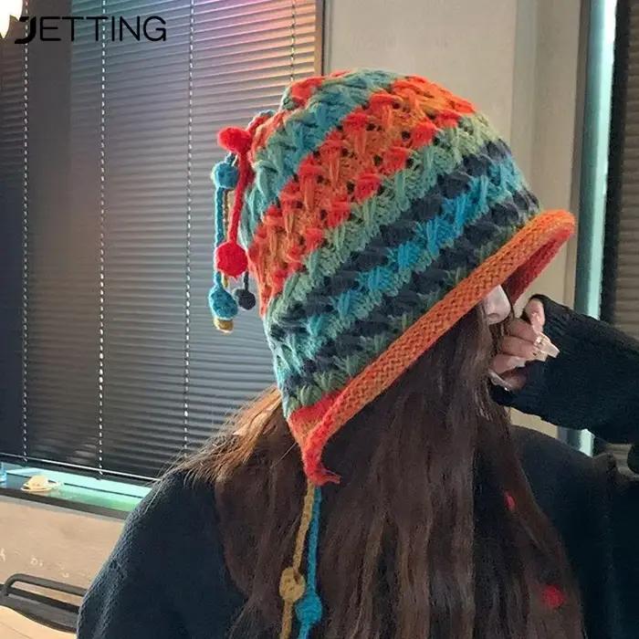 Chapeau rouge d'hiver pour femmes et filles
