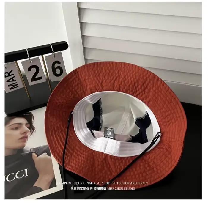 Chapeau Bob Brodé Japonais Bicolore pour Hommes et Femmes