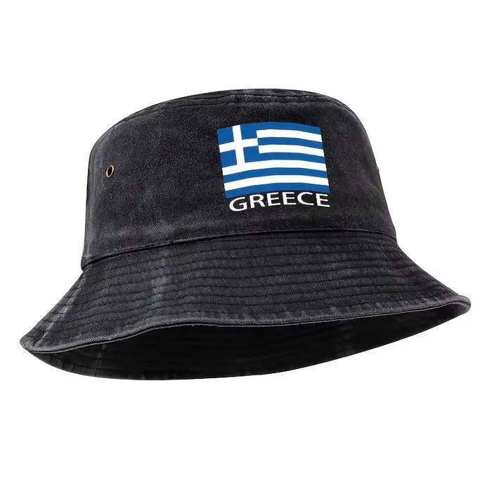 Chapeau Bob Imprimé Drapeau Grec pour l'Événement de Football 2026