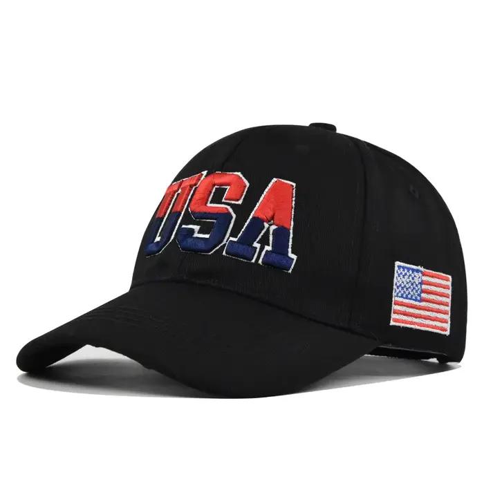 Casquette de Baseball brodée drapeau patriotique américain pour hommes et femmes