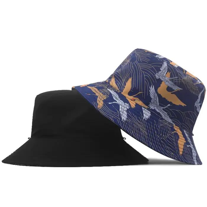 Chapeau seau réversible surdimensionné pour hommes et femmes