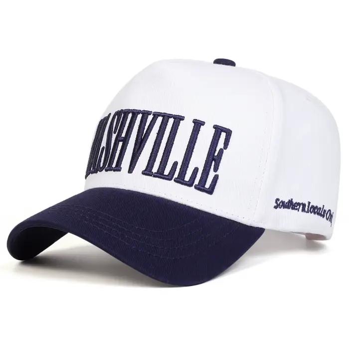 Casquette de Baseball unisexe NASHVILLE avec lettres brodées