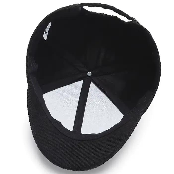 Casquette de baseball brodée en velours côtelé pour hommes et femmes