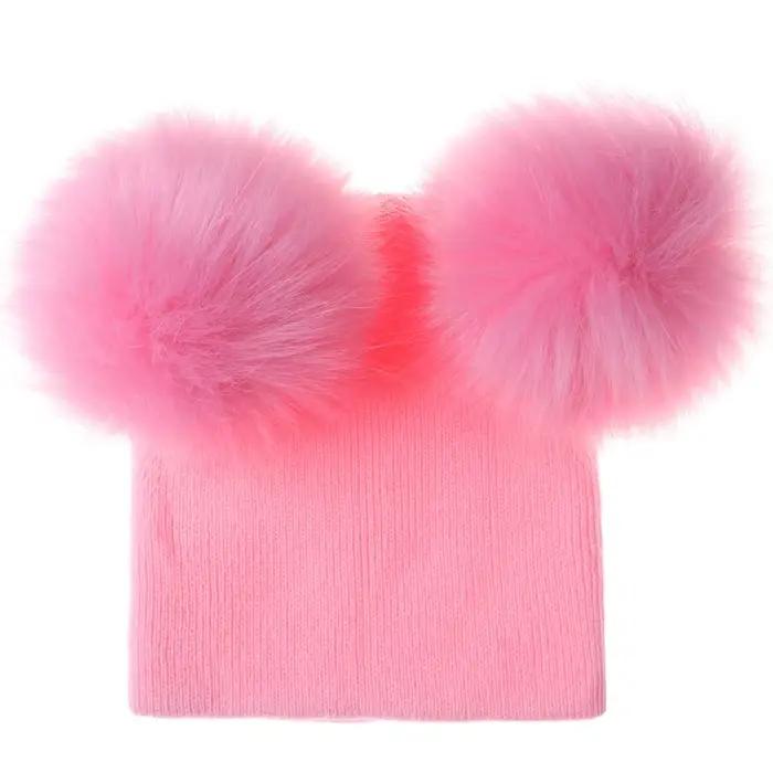 Bonnet en laine douce et réglable pour bébé fille et garçon, avec pompon mignon pour toutes les saisons et occasions spéciales