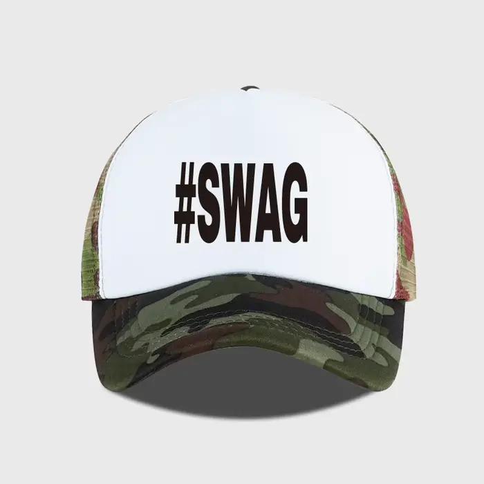 Casquette en maille éponge SWAG Bold chapeau de soleil léger sport pour homme et femme hip hop streetwear skateboard tenues décontractées four seasons