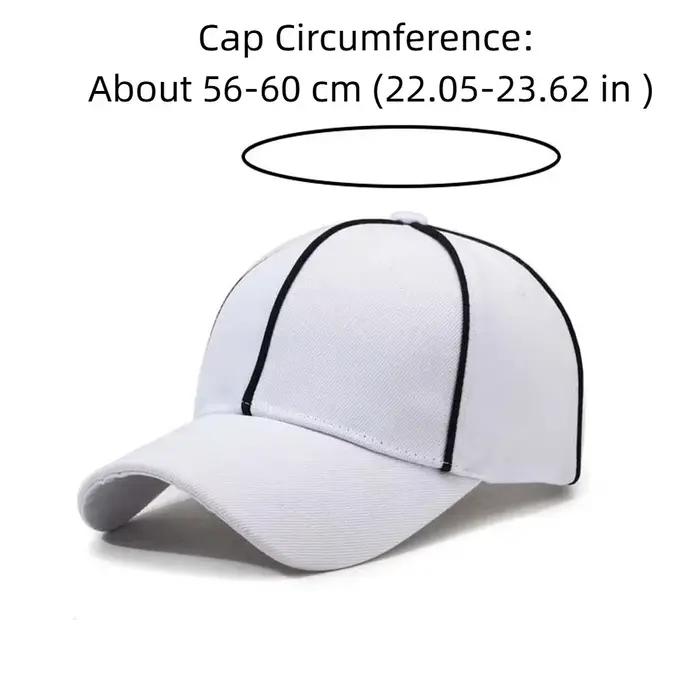 Casquette d'arbitre professionnelle réglable avec bordure contrastante polyvalente pour homme et femme quatre saisons usage sportif et détente